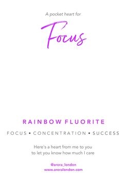 Rainbow Fluorite Pocket Heart Gift For Focus And Study, 4 of 4