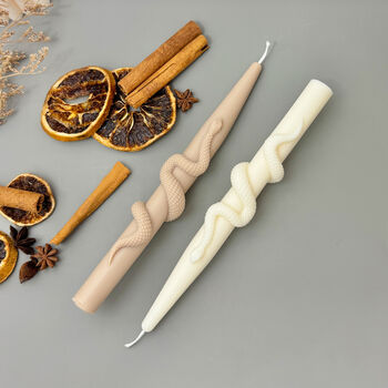 Snake Taper Candle Halloween Candle For Dinner Tables, 2 of 10