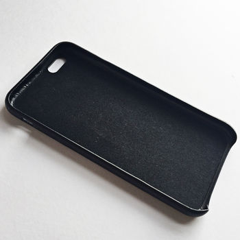 Black Faux Leather Personalised Embossed Phone Case, 7 of 11
