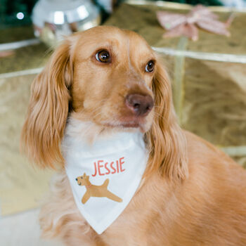 Personalised Christmas Dog Pet Bandana, 6 of 8