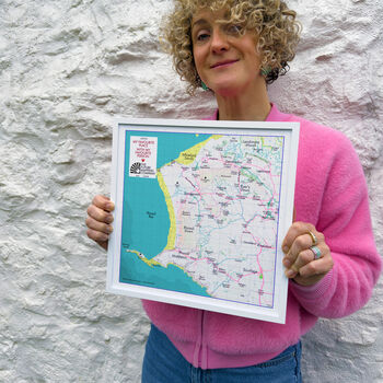 Personalised Map Print Of Where You Live Or Somewhere Special, 9 of 12
