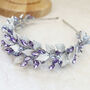 Lilac Crystal And Pearl Headband, thumbnail 1 of 5