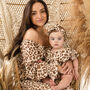 Matching Family Girl's Leopard Smock Dress, thumbnail 3 of 6
