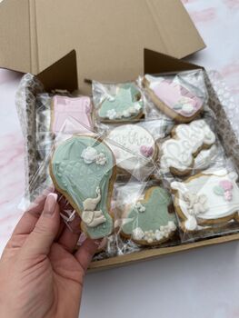 Pastel Baby Shower Biscuit Favours, 3 of 10