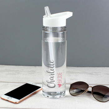 Personalised Water Bottle For Bride Bridesmaids Gift, 2 of 2