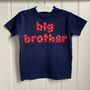 Big Sister/Brother Applique T Shirt, thumbnail 3 of 7