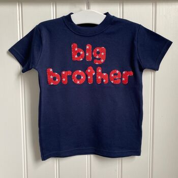 Big Sister/Brother Applique T Shirt, 3 of 7