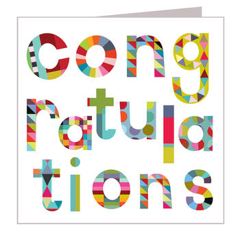 Glossy Congratulations Greetings Card, 2 of 4