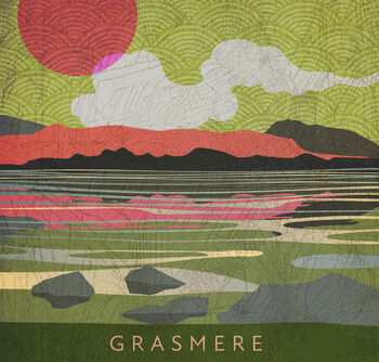 Grasmere The Lake Lake District Poster Print, 3 of 5