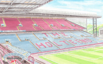 Aston Villa Fc 'New Holte End' Stadium Art Print, 2 of 3