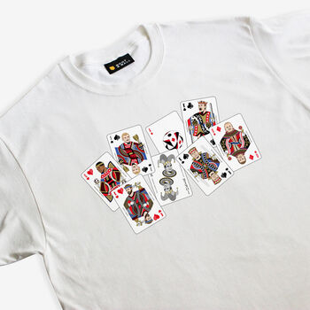 England Scattered Playing Cards T Shirt, 4 of 4