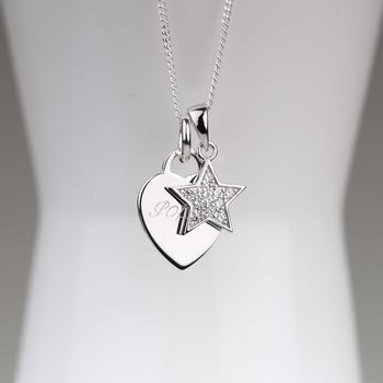 Personalised Children's Heart And Star Necklace, 3 of 6