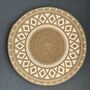 Round Placemats, Boho Print Cotton Coffee Table Mat, thumbnail 1 of 12
