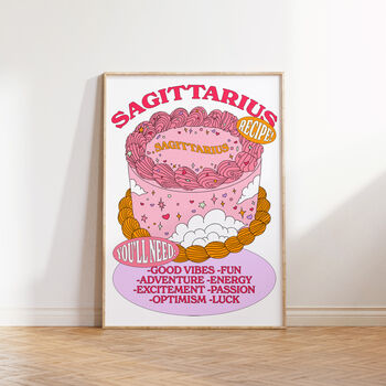 Sagittarius Cake Print, 2 of 5