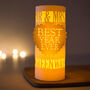 1st Anniversary Best Year Ever Personalised Lantern, thumbnail 2 of 6