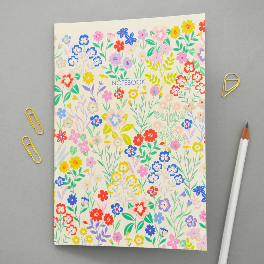 Floral Illustrated A5 Notebook By Elvira Van Vredenburgh Designs