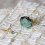 Raw Emerald Stone Necklace, thumbnail 2 of 12
