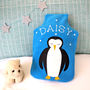 Penguin Personalised Hot Water Bottle Cover, thumbnail 3 of 6
