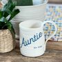 Auntie Personalised Porcelain Mug, thumbnail 1 of 7