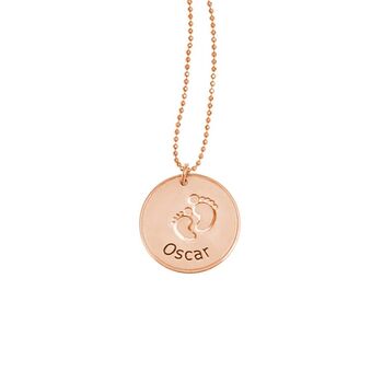 Baby Steps Footprint Necklace, 4 of 5
