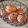 Farmhouse Chicken Wire Kitchen Egg Basket, thumbnail 5 of 6