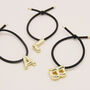 Gold Alphabet Hair Ties, thumbnail 4 of 4