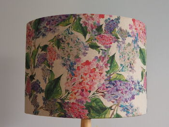 Pink And Blue Lilac Handmade Lampshade, 4 of 8