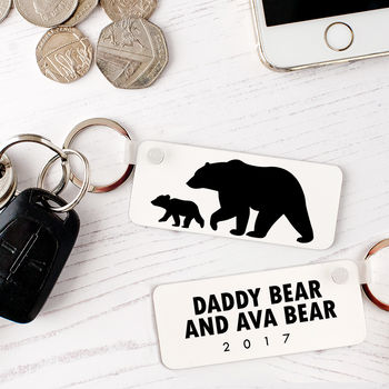 Personalised Daddy Bear Keyring, 2 of 7