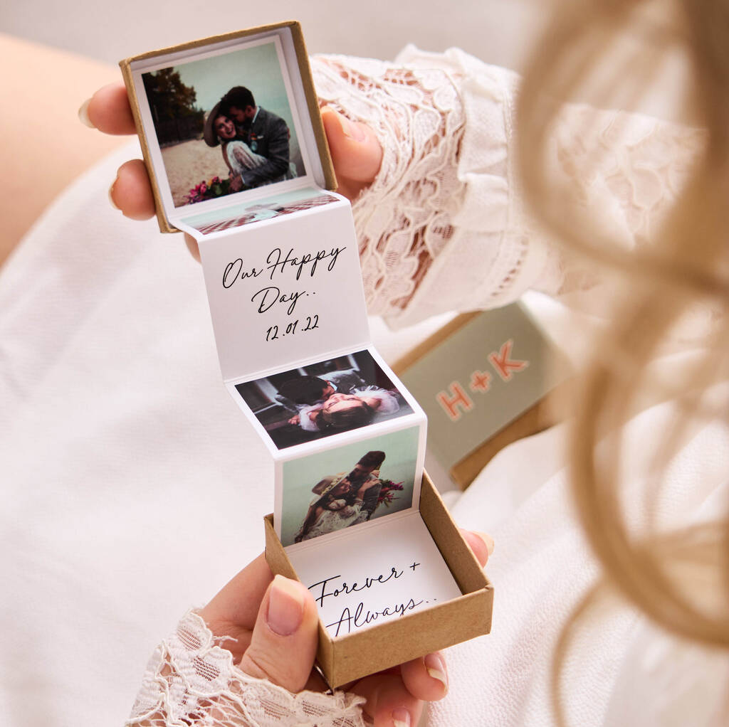 Personalised Wedding Memory Token Box, 1 of 3