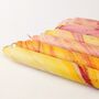 Handmade Marble Dyed Dinner Candles Yellow Red Sunsets, thumbnail 1 of 7