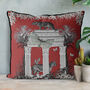 Tropical Zebra Cushion In Red, thumbnail 6 of 7