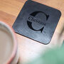 Personalised Name Leather Mouse Pad And Coaster Set, thumbnail 6 of 12
