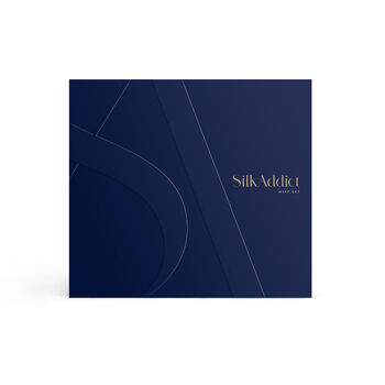 Silk Addict 100% Mulberry Silk Navy Gift Set, 7 of 7