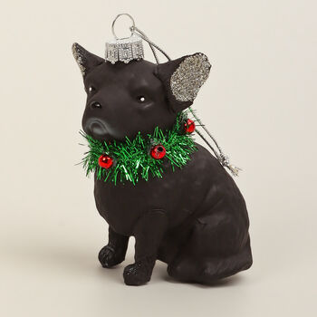 G Decor Cheerful Canine Festive Christmas Tree Ornament, 3 of 3