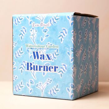 Cornflower Blue Floral Bee Ceramic Wax Burner, 5 of 5