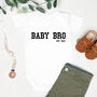 White Organic Personalised Baby Bro Vest, thumbnail 1 of 3