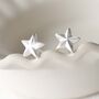 Sterling Silver Solid Star Stud Earrings, thumbnail 5 of 9