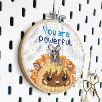 You Are Powerful Cross Stitch Kit, 3 of 12