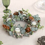 Frosted Hedgerow Christmas Candle Holder Centrepiece, thumbnail 5 of 6