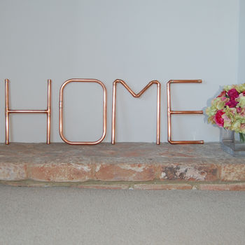 Copper Decorative Letters And Symbols Wall Art, 11 of 12
