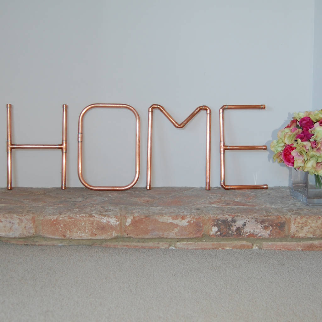 copper decorative  letters  and symbols wall  art  by copper 