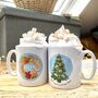 Personalised Pastry Wreath Mug With Hot Choc Kit, thumbnail 2 of 3