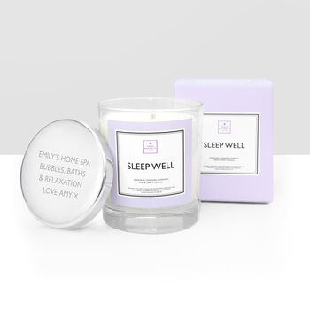 Personalised Sleep Well Scented Candle, 4 of 7