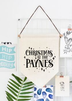 Personalised Christmas Family Flag, 2 of 2