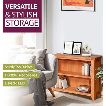 80cm H X 100cm W Solid Wood Standard Bookcase, 3 of 5