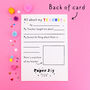 Thank You Teacher Personalised Rainbow Apple Card, thumbnail 5 of 6