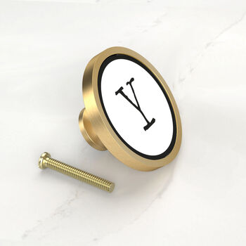 Alphabet Typewriter Letter Initial Cupboard Door Knobs, 12 of 12