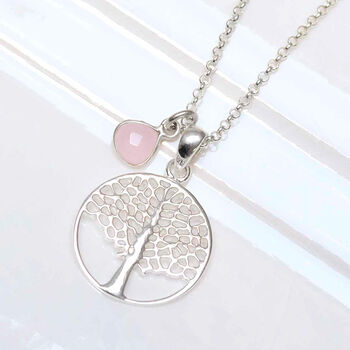 Sterling Silver Oak Tree Necklace, 3 of 5