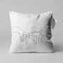Pinky Promise Cushion Cover With Black And White, thumbnail 1 of 6