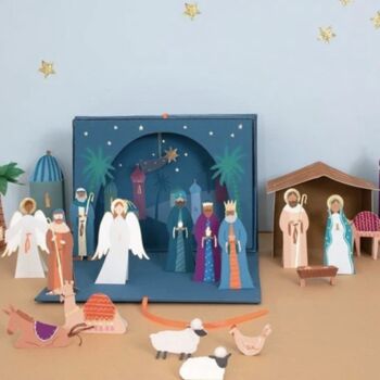 Personalised Nativity Paper Craft Advent Calendar, 4 of 9
